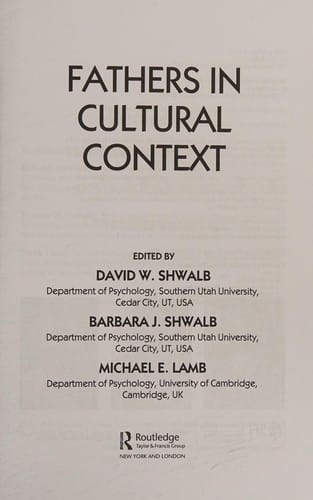 Fathers in cultural context