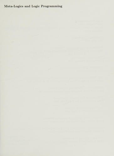 Meta-logics and logic programming