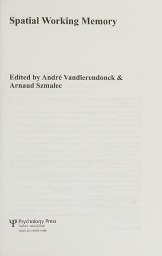 Spatial working memory