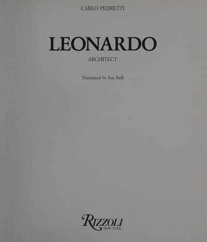 Leonardo, architect