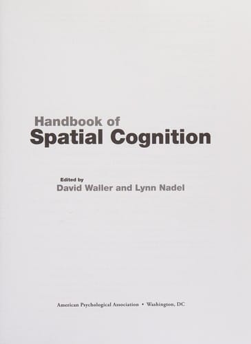 Handbook of spatial cognition