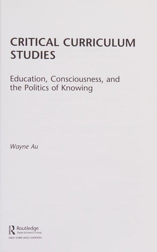 Critical curriculum studies