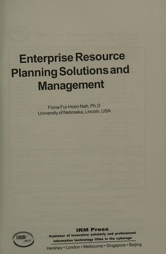 Enterprise resource planning solutions and management