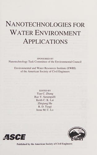 Nanotechnologies for water environment applications