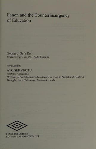 Fanon and the counterinsurgency of education