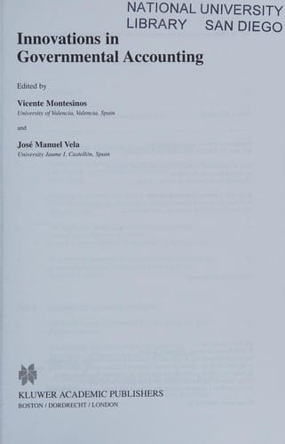 Innovations in governmental accounting