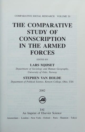 The comparative study of conscription in the armed forces