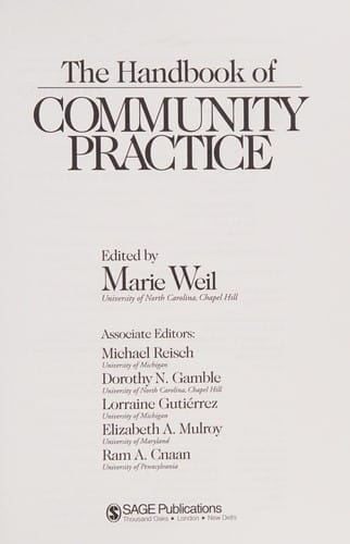 The handbook of community practice