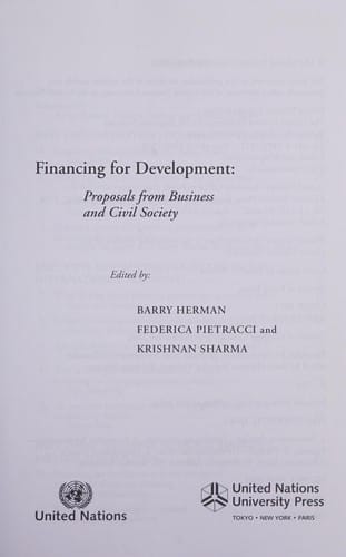 Financing for development