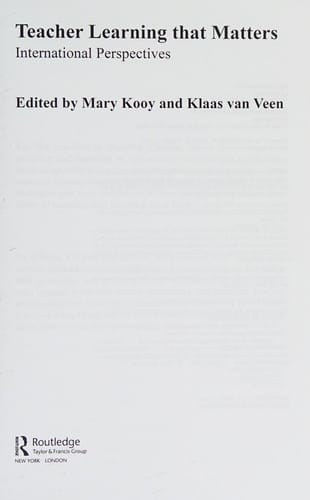 Teacher learning that matters