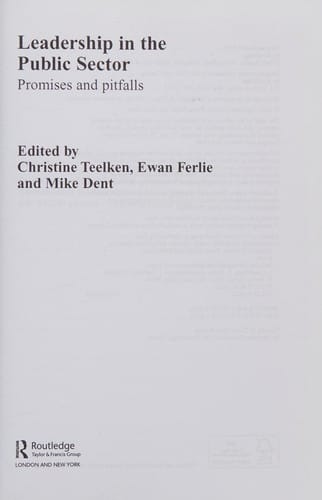 Leadership in the public sector