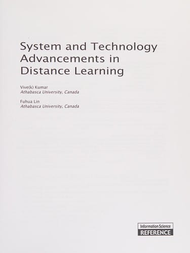System and technology advancements in distance learning