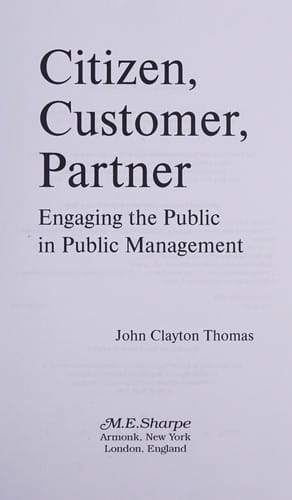 Citizen, customer, partner