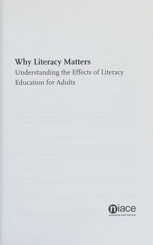 Why literacy matters