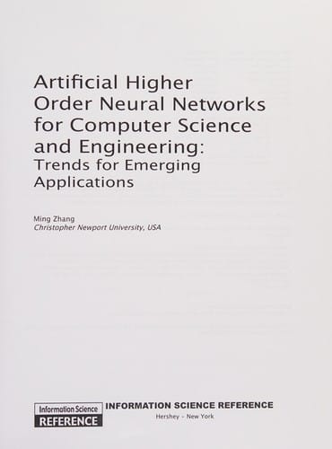 Artificial higher order neural networks for computer science and engineering