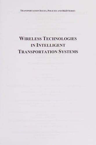 Wireless technologies in intelligent transportation systems