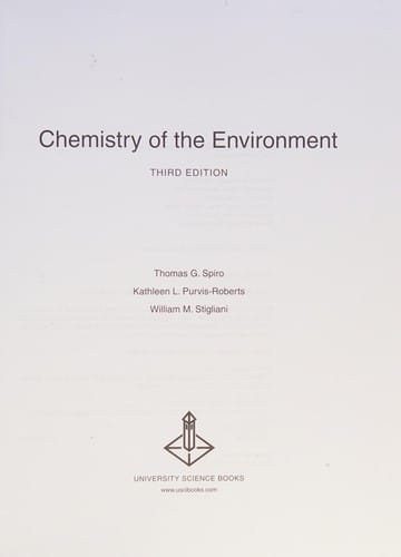 Chemistry of the environment