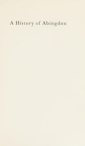 A history of Abingdon