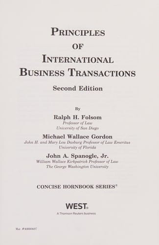Principles of international business transactions
