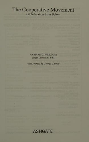 COOPERATIVE MOVEMENT: GLOBALIZATION FROM BELOW