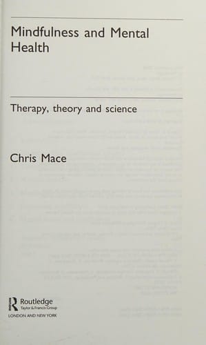 Mindfulness and mental health