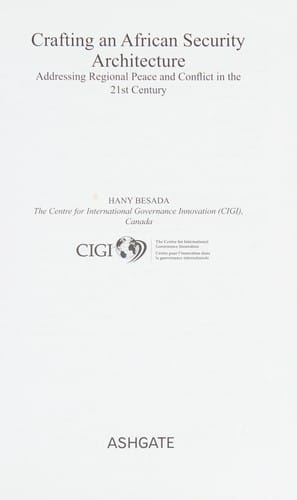 Crafting an African security architecture