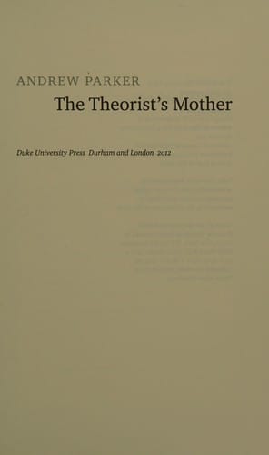 The theorist's mother