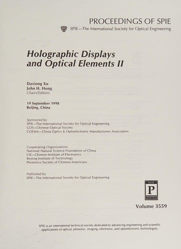 Holographic displays and optical elements II