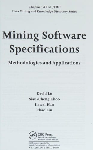 Mining software specifications