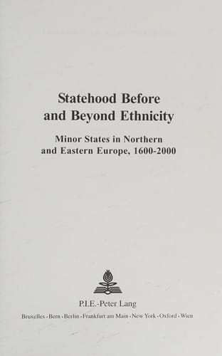 Statehood before and beyond ethnicity