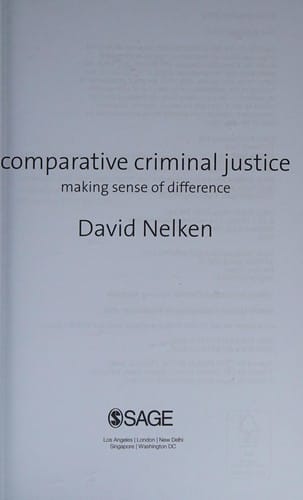 Comparative criminal justice