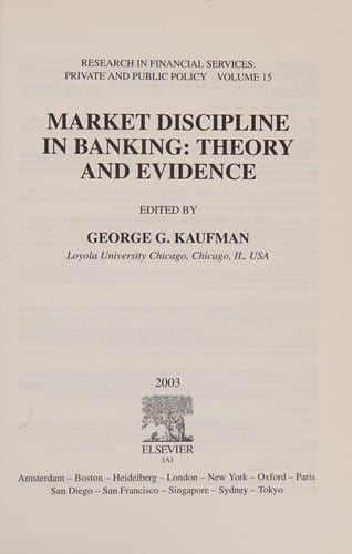 Market discipline in banking