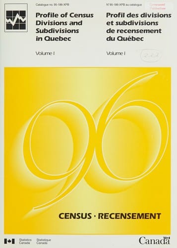Profile of census divisions and subdivisions in Quebec