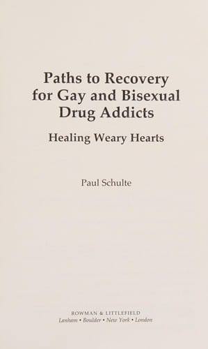 Paths to recovery for gay and bisexual drug addicts