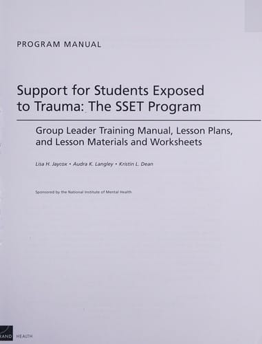 Support for students exposed to trauma