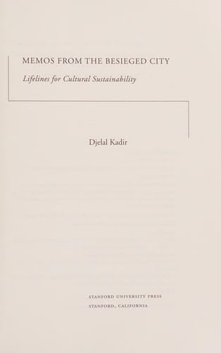 Memos from the besieged city