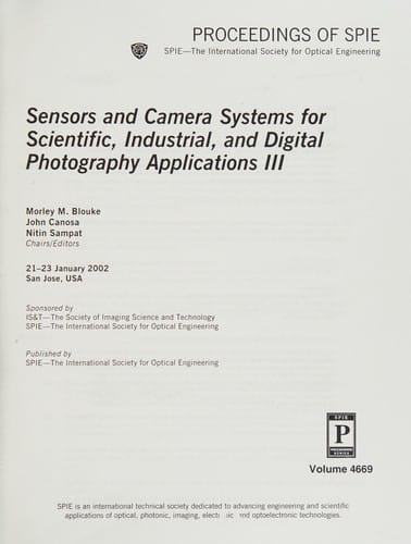 Sensors and camera systems for scientific, industrial, and digital photography applications III