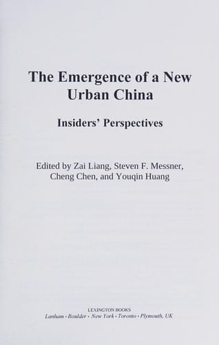 The emergence of a new urban China