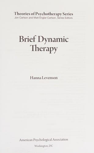 Brief dynamic therapy