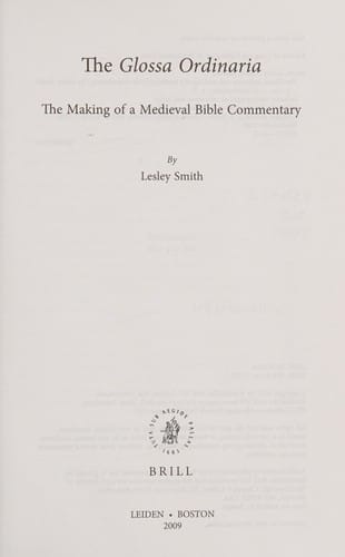 The Glossa ordinaria