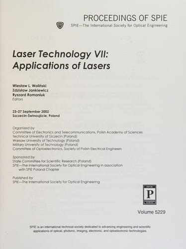 Laser technology VII
