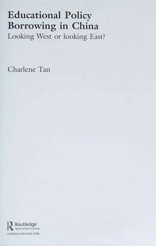 Educational policy borrowing in China