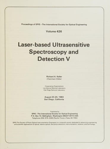 Laser-based ultrasensitive spectroscopy and detection V