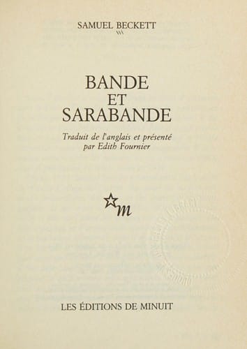 Bande et sarabande
