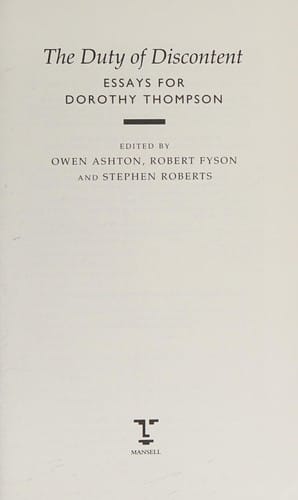 The duty of discontent