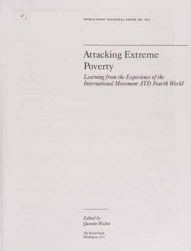 Attacking extreme poverty
