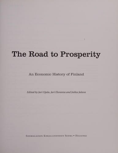 The Road to prosperity