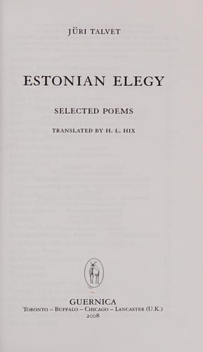 Estonian elegy