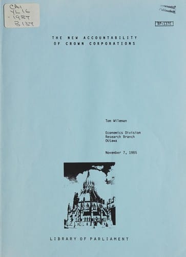 The new accountability of Crown corporations