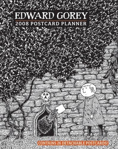 Edward Gorey 2008 Postcard Planner